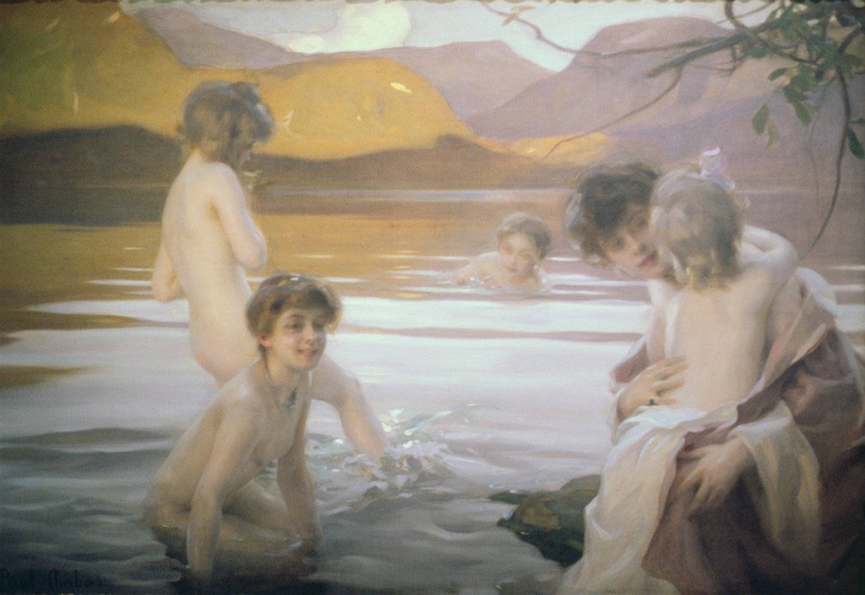 Il primo bagno da Paul Emile Chabas