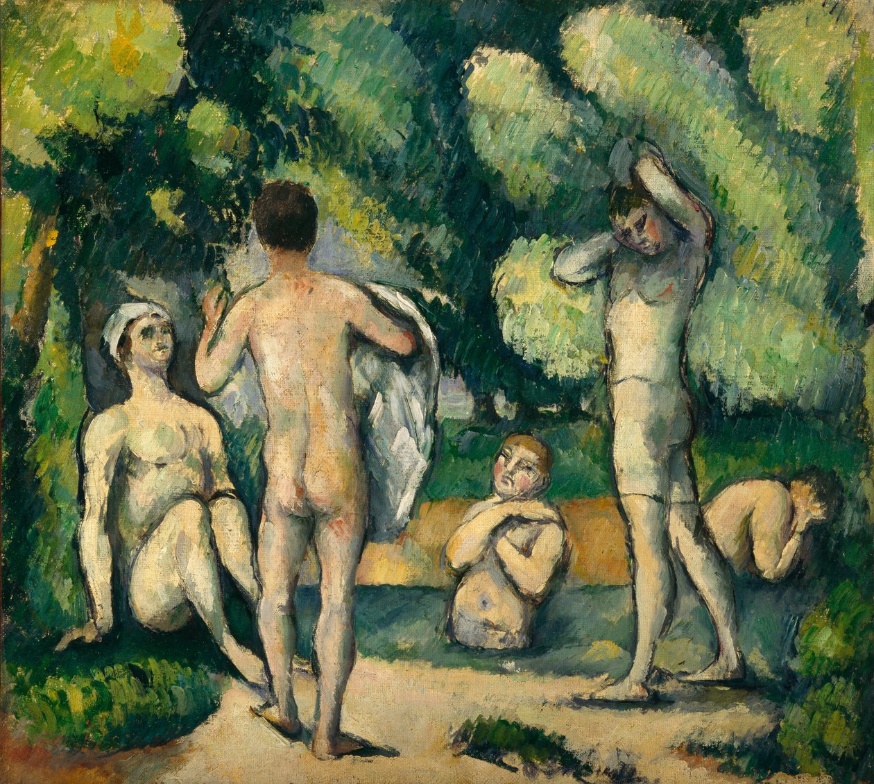 Bagnanti, c.1880 da Paul Cézanne