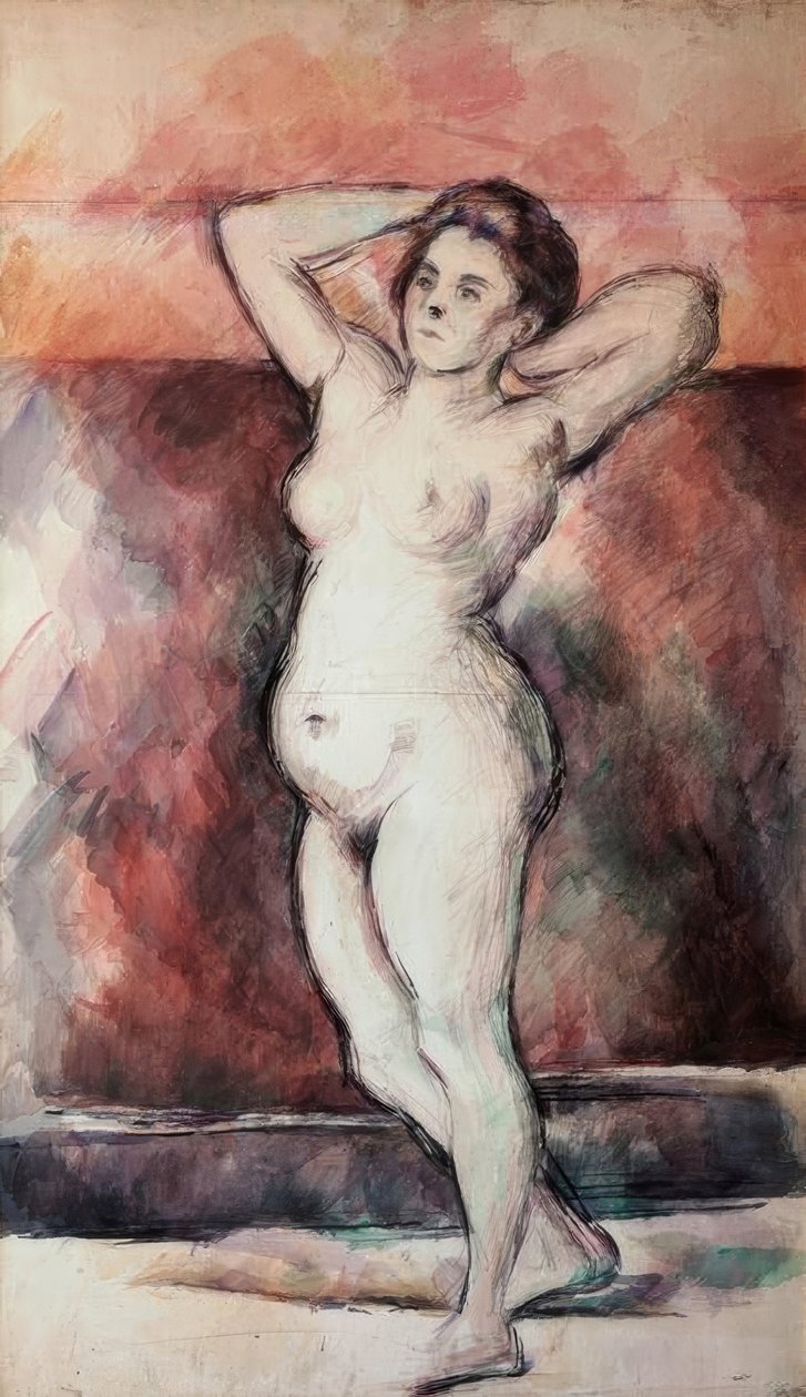Donna nuda in piedi da Paul Cézanne