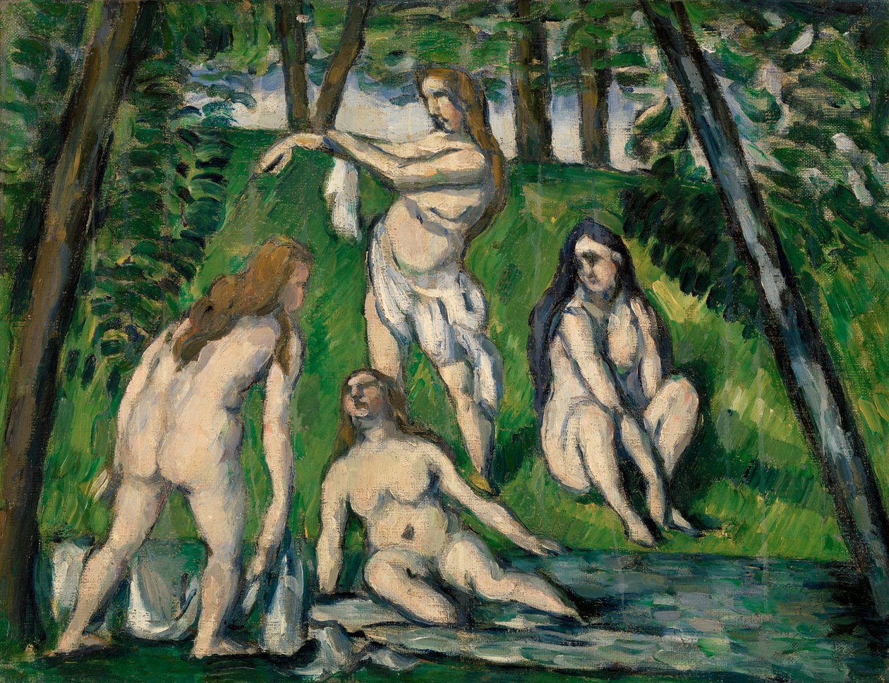 Quattro Bagnanti, 1876-77 da Paul Cézanne
