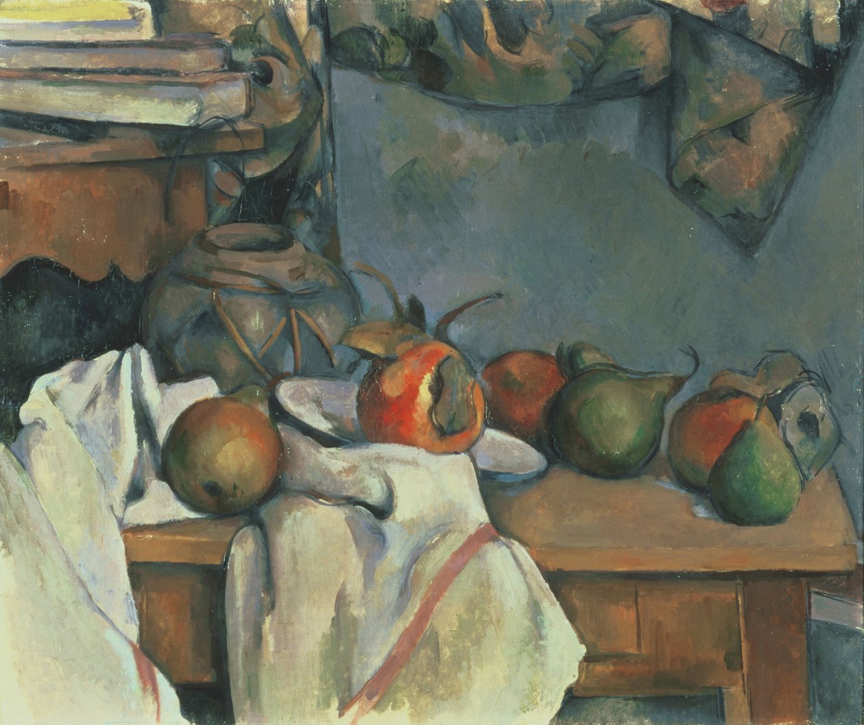 Vaso di zenzero con melograno e pere da Paul Cézanne