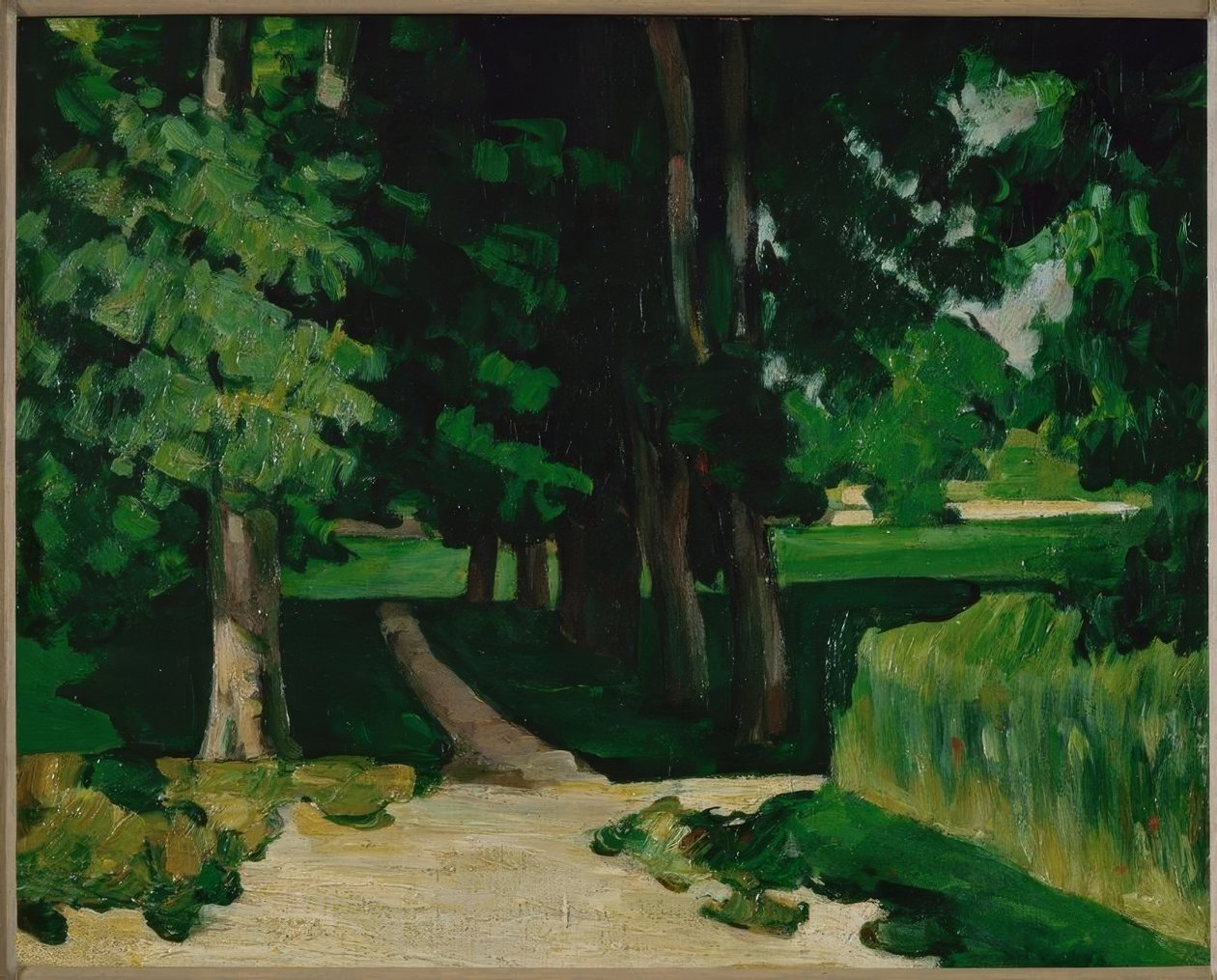 Il viale dei castagni al Jas de Bouffan da Paul Cézanne