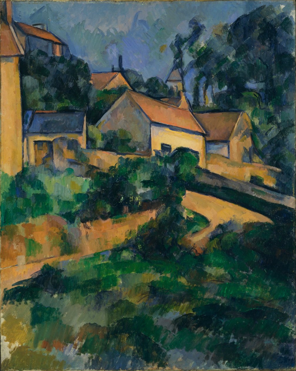 La Route tournante à Montgeroult da Paul Cézanne