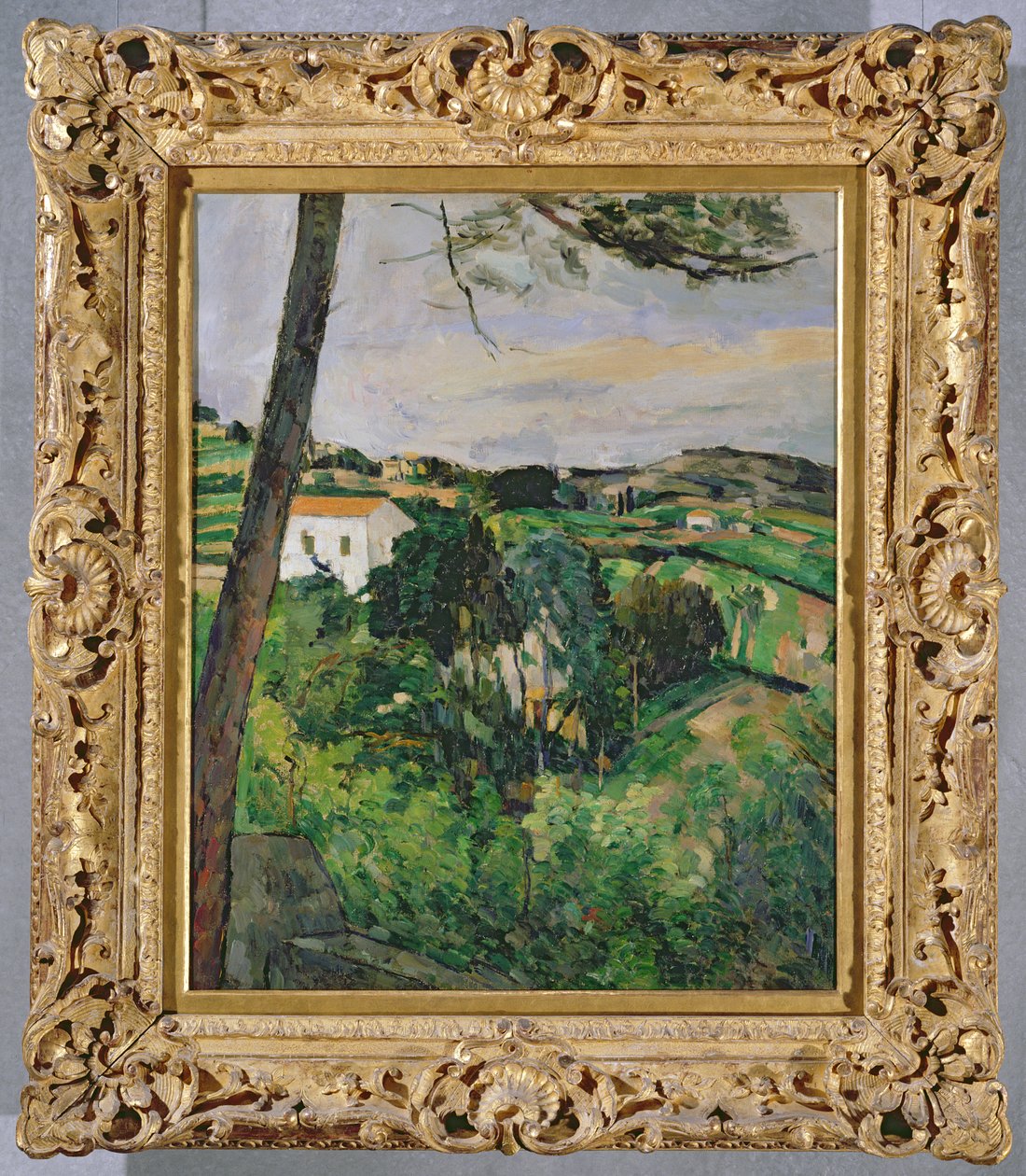 Paesaggio con tetto rosso o Il pino all