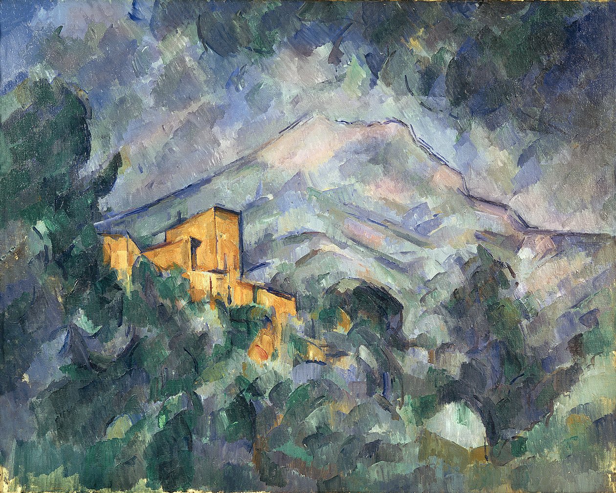 Montagna Sainte-Victoire e il Castello Nero, 1904-06 da Paul Cézanne