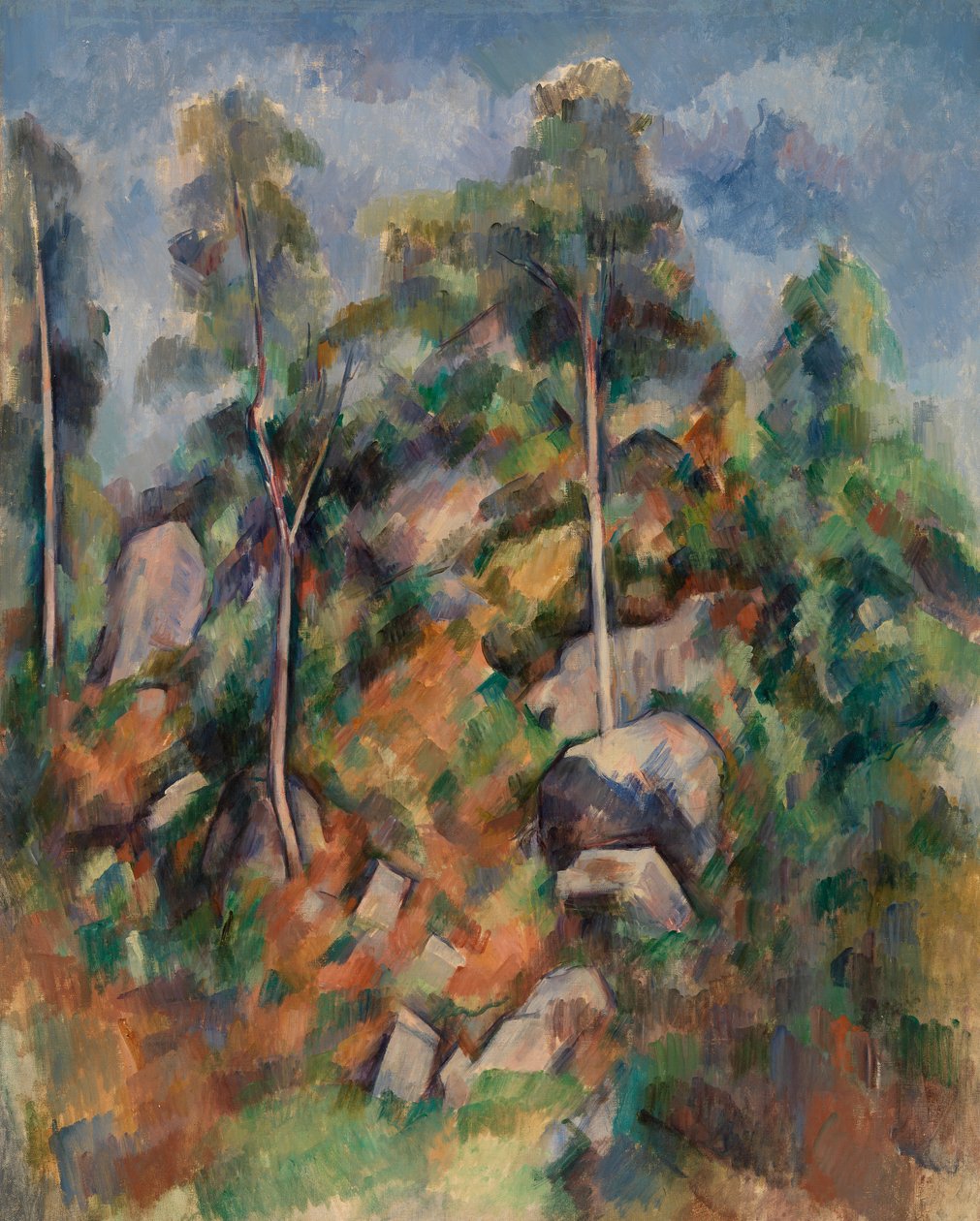 Rocce e alberi, c.1904 da Paul Cézanne