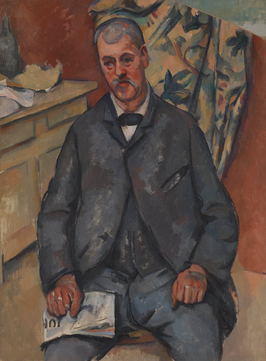 Uomo seduto da Paul Cézanne