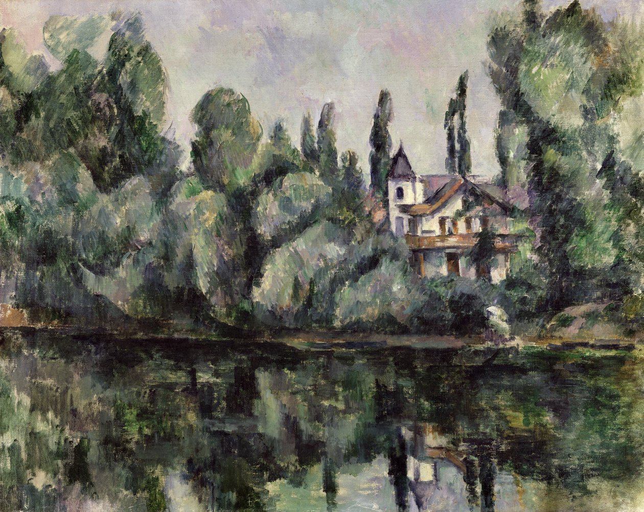Le rive della Marna, 1888 da Paul Cézanne