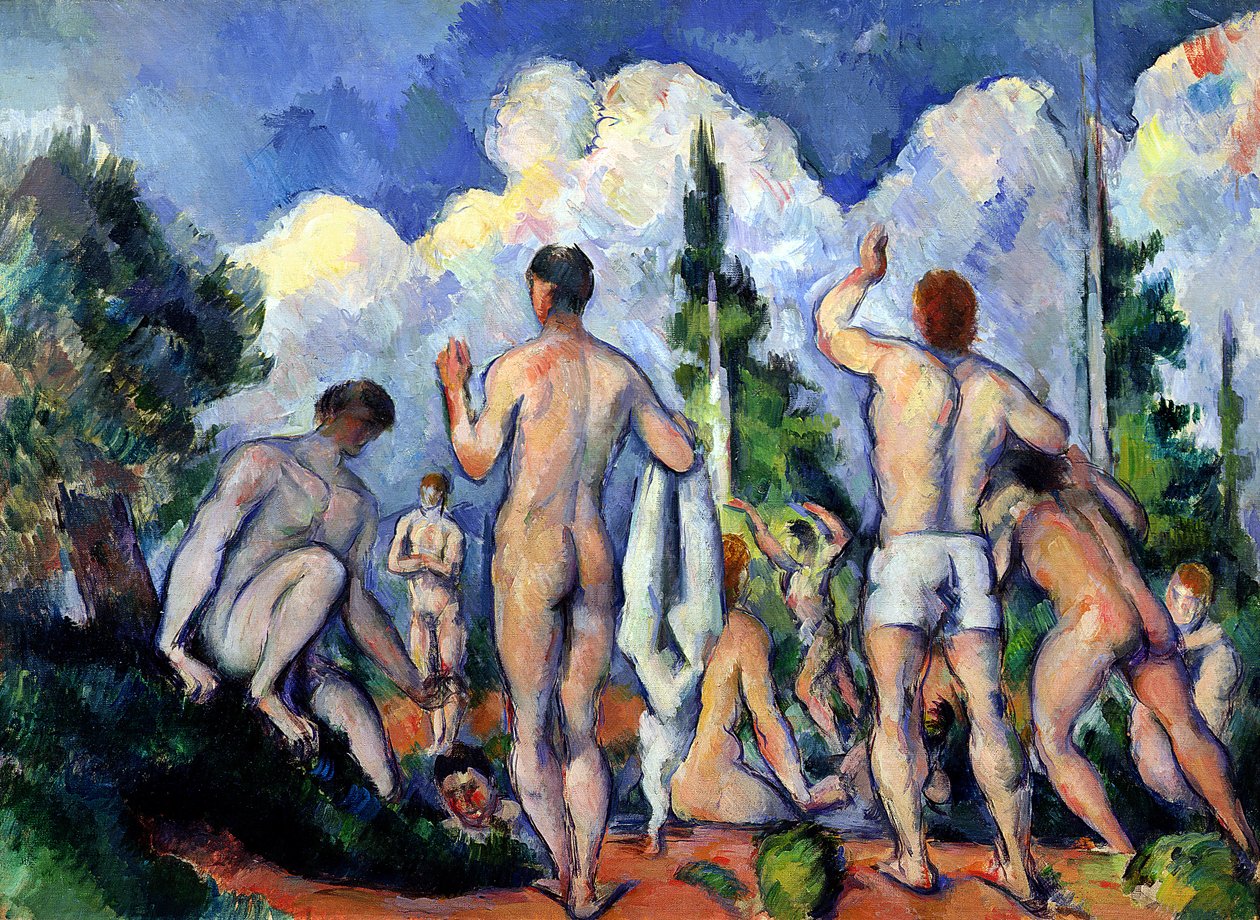 I Bagnanti, c.1890-92 da Paul Cézanne