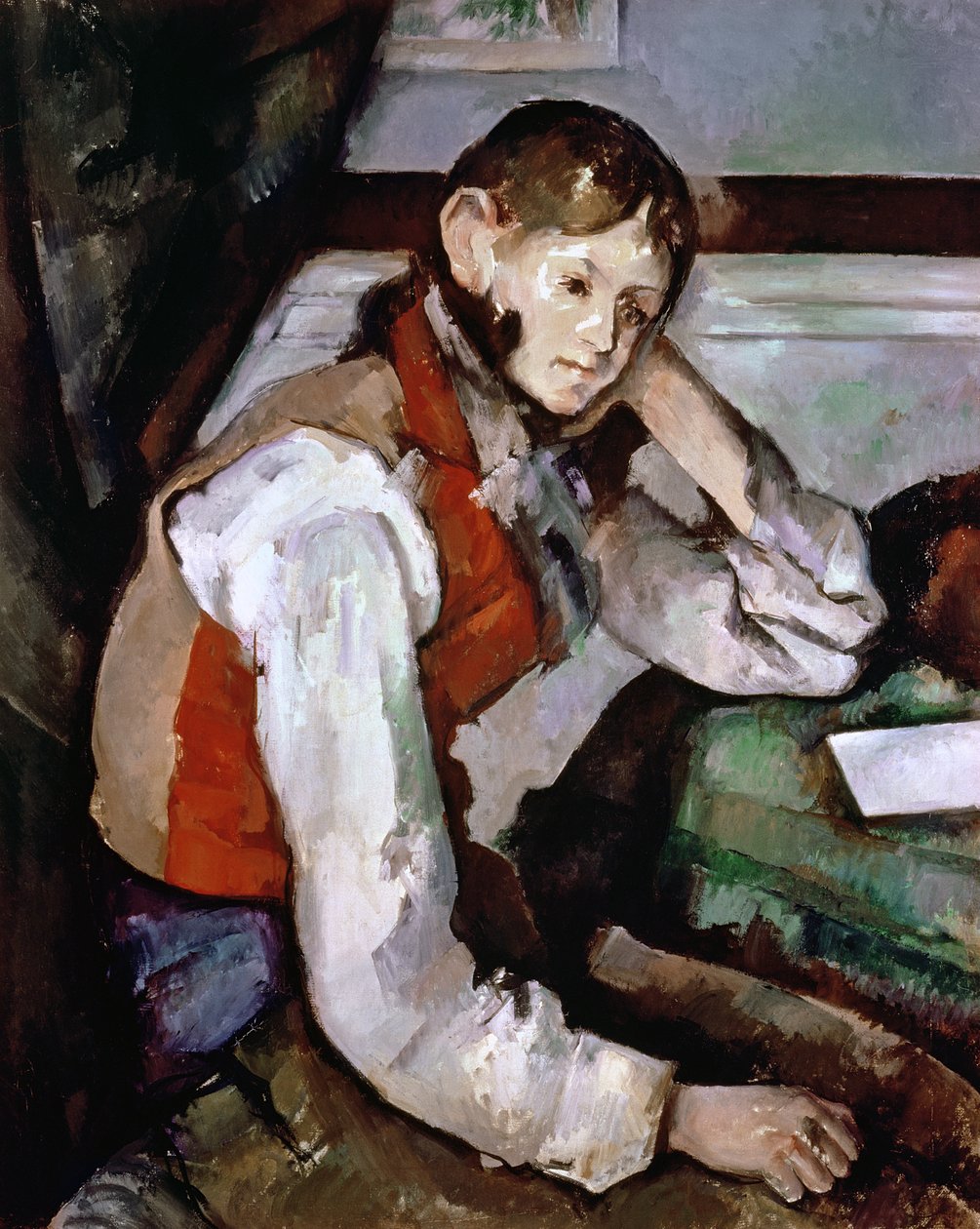 Il ragazzo con il panciotto rosso da Paul Cézanne