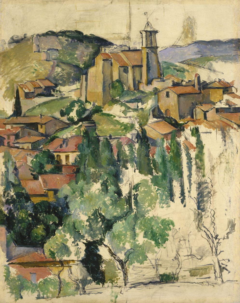 Il villaggio di Gardanne da Paul Cézanne