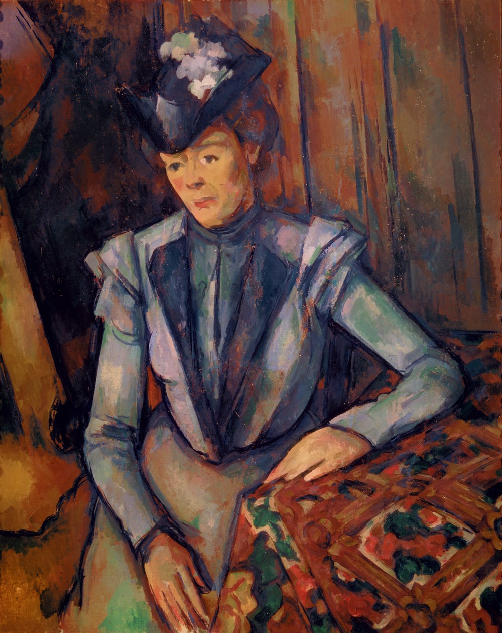 Donna in blu (Madame Cezanne) da Paul Cézanne