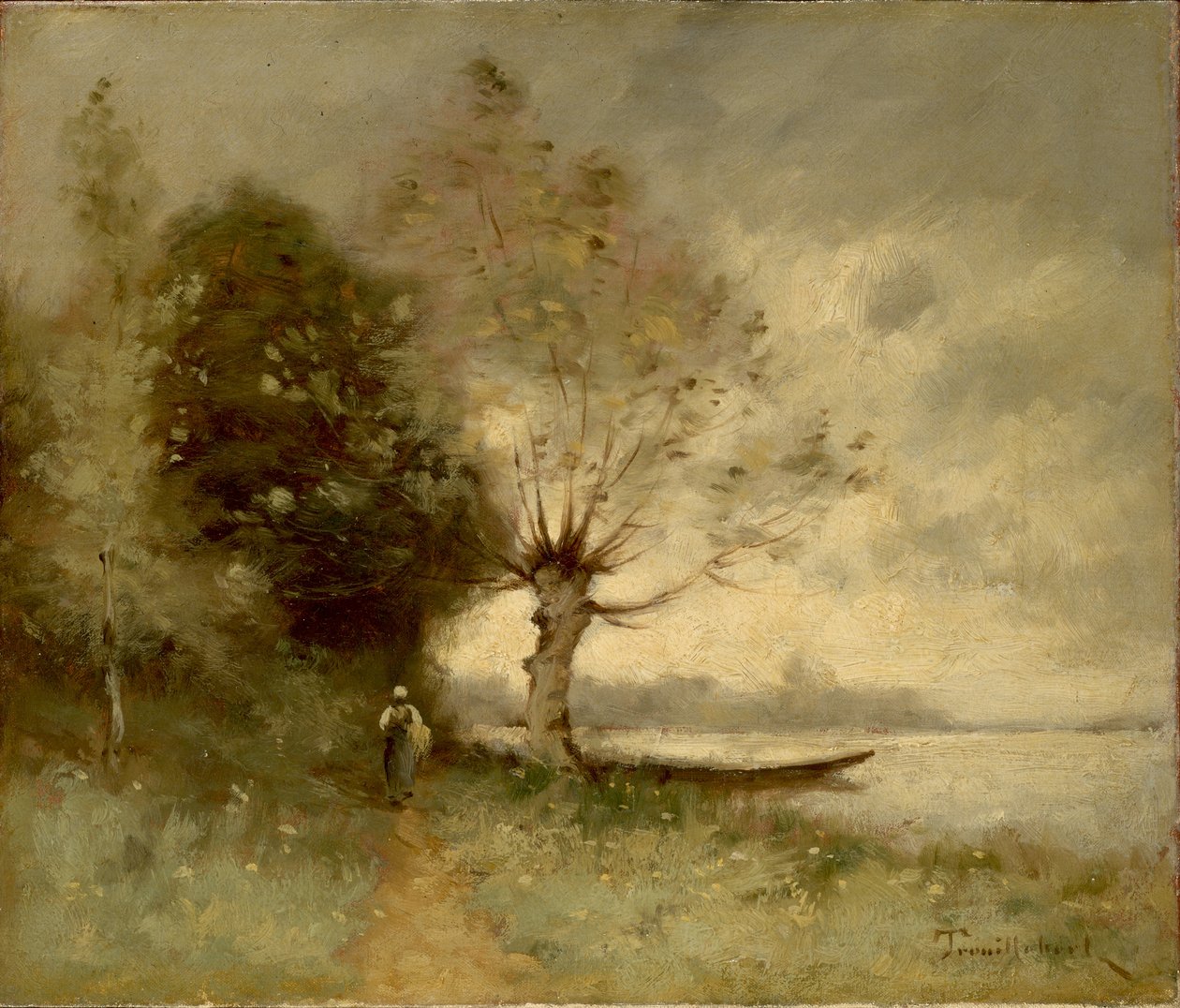 Riva della Loira vicino a Chouze da Paul Desire Trouillebert