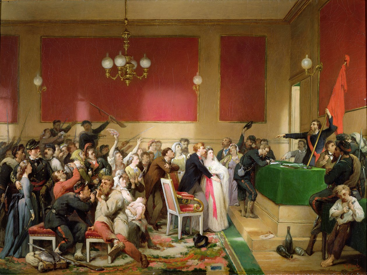 Un matrimonio sotto la Comune di Parigi del 1871 da Paul Felix Guerie