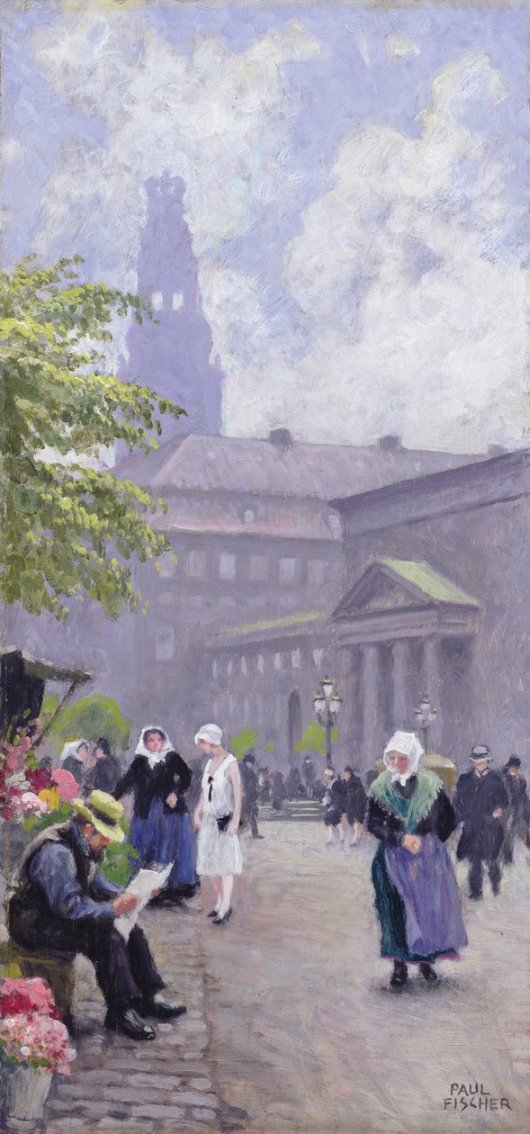 La venditrice di fiori da Paul Fischer