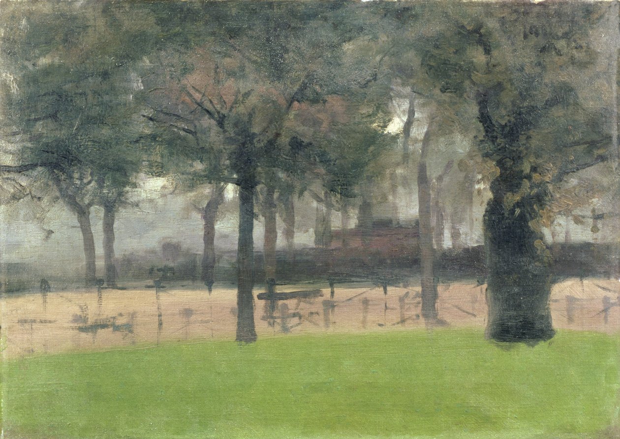 Il padiglione musicale a Hyde Park - Fine della giornata da Paul Fordyce Maitland