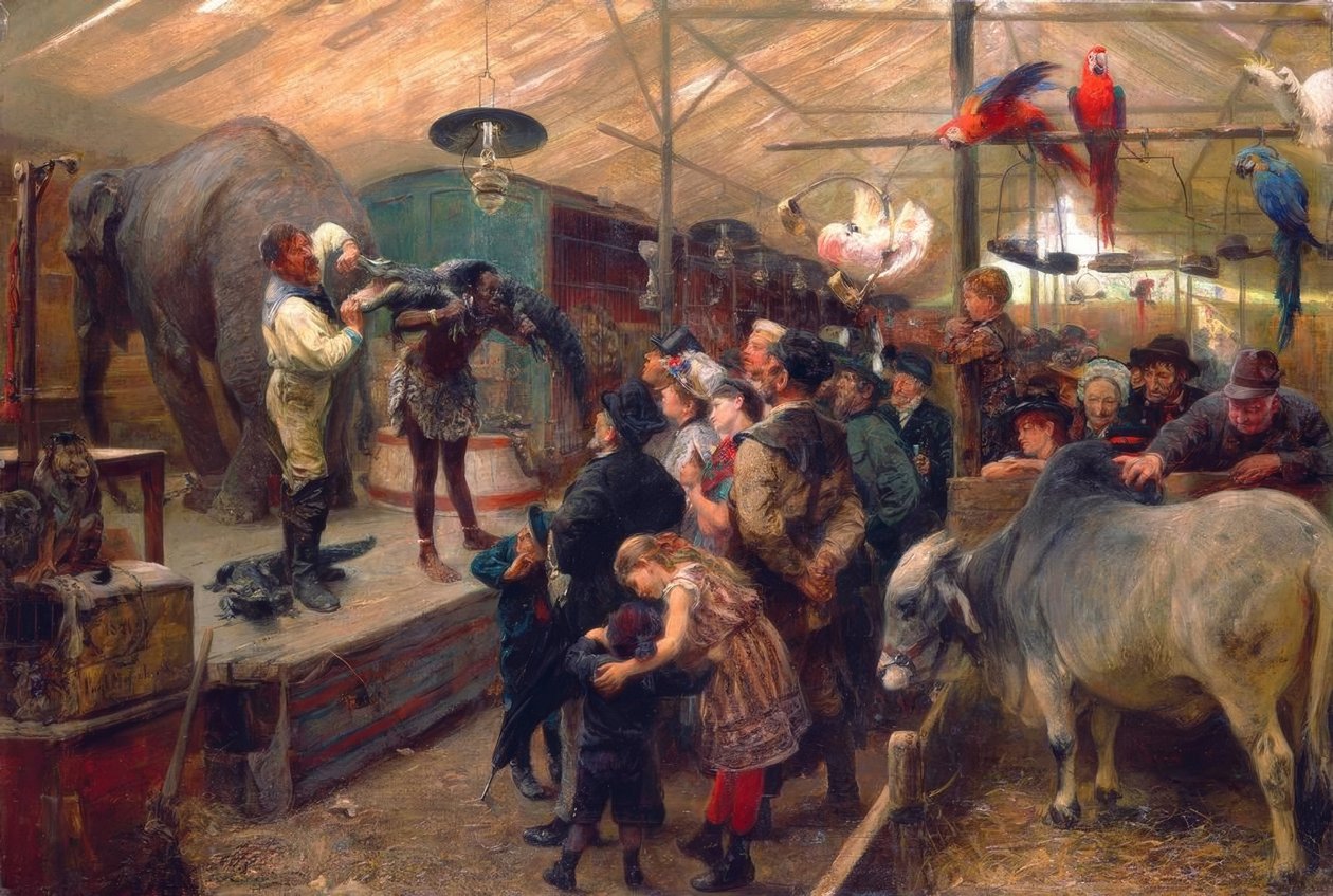 Nella baracca degli animali da Paul Friedrich Meyerheim