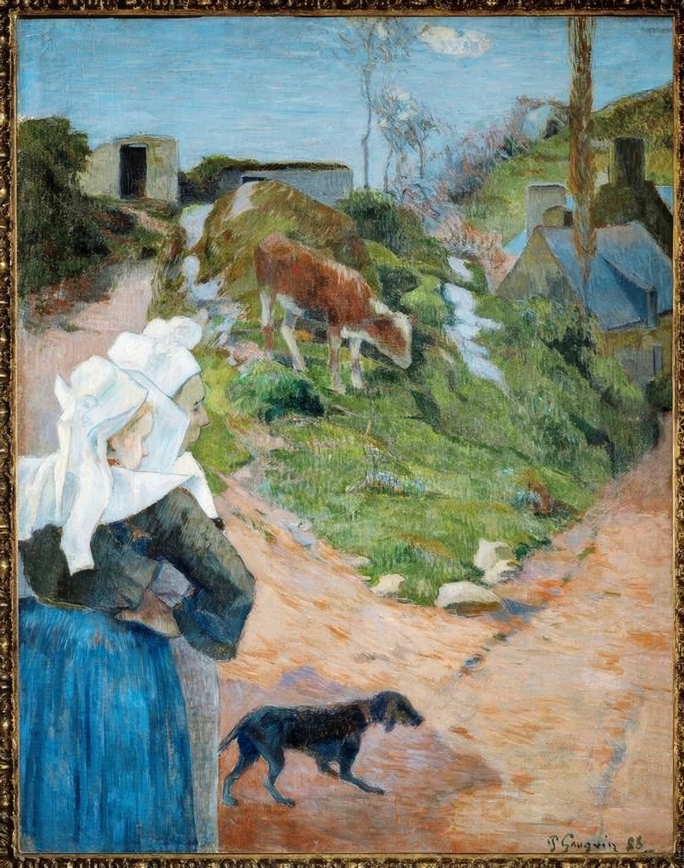 Bretone e vitello da Paul Gauguin
