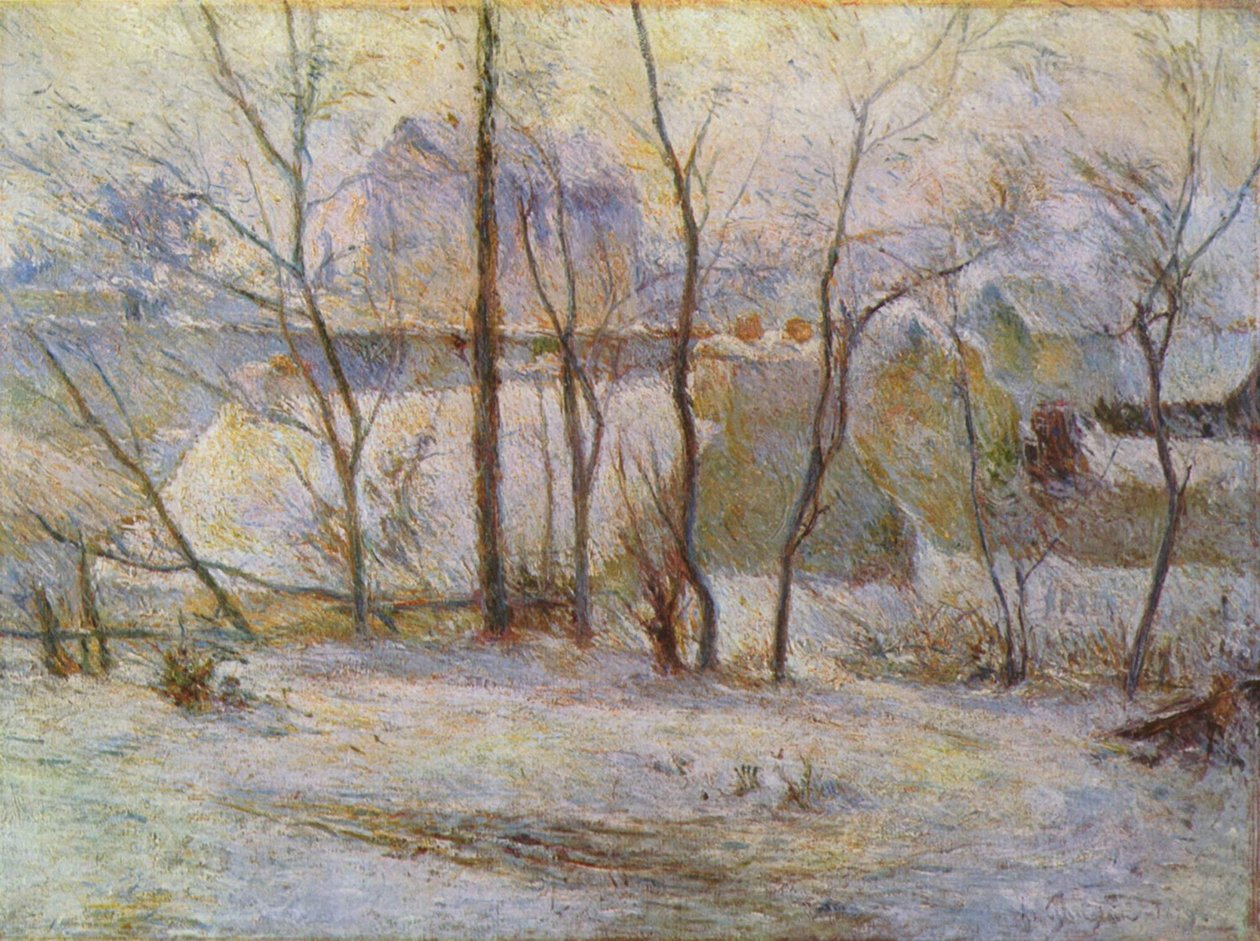 Giardino nella neve da Paul Gauguin