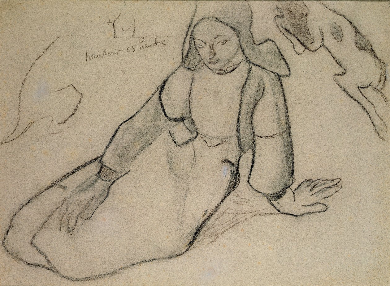 Donna bretone seduta, 1888 da Paul Gauguin