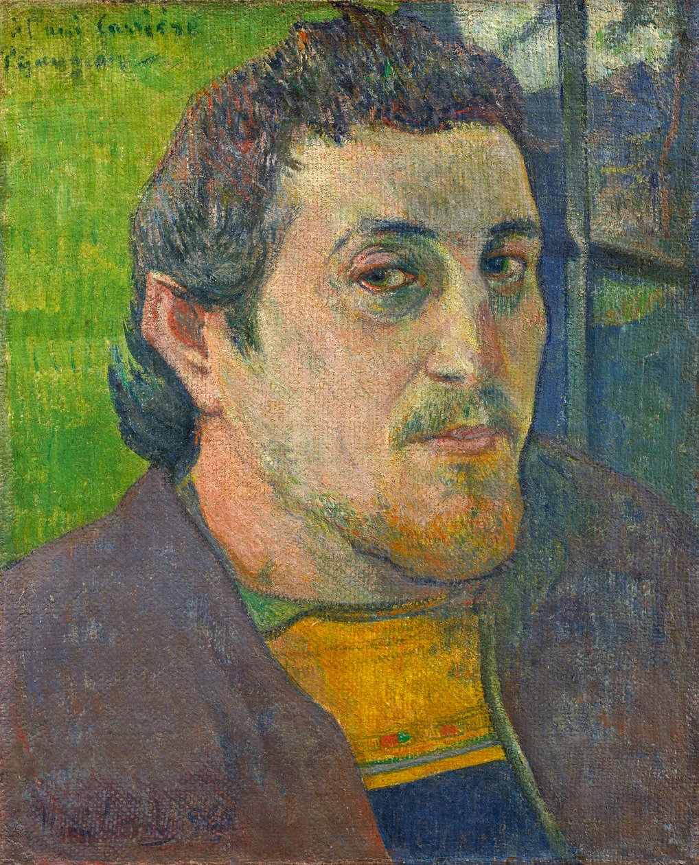 Autoritratto dedicato a Carriere, 1888-1889 da Paul Gauguin