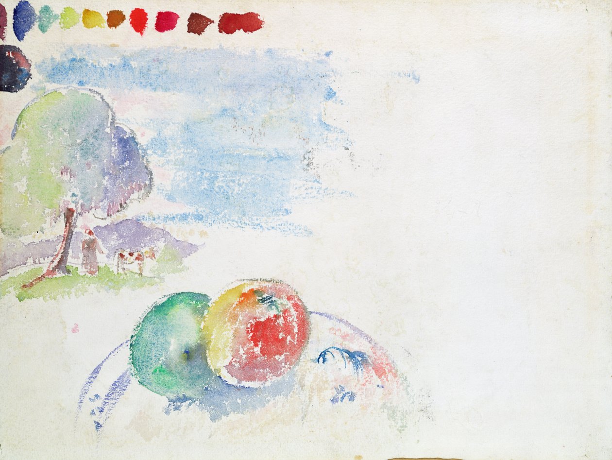 Studio di frutti e un paesaggio, 1892 da Paul Gauguin