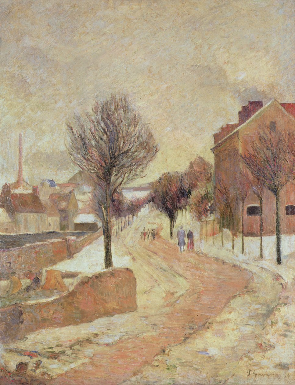 Sobborgo sotto la neve (Giorno d