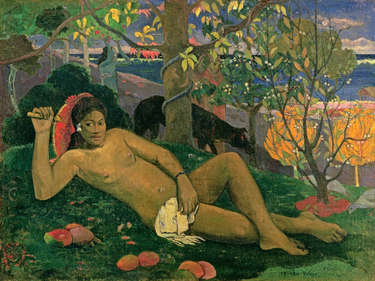 Te Arii Vahine (La moglie del re) da Paul Gauguin