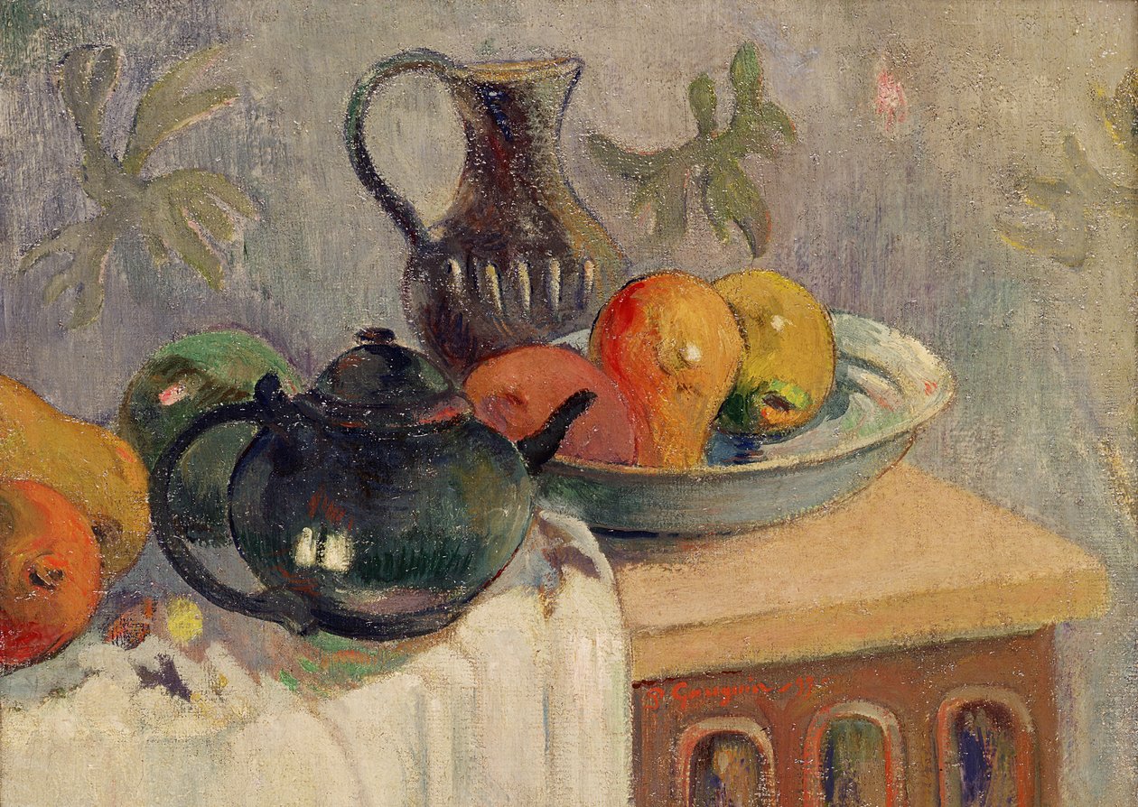 Teiera, Brocca e Frutta, 1899 da Paul Gauguin