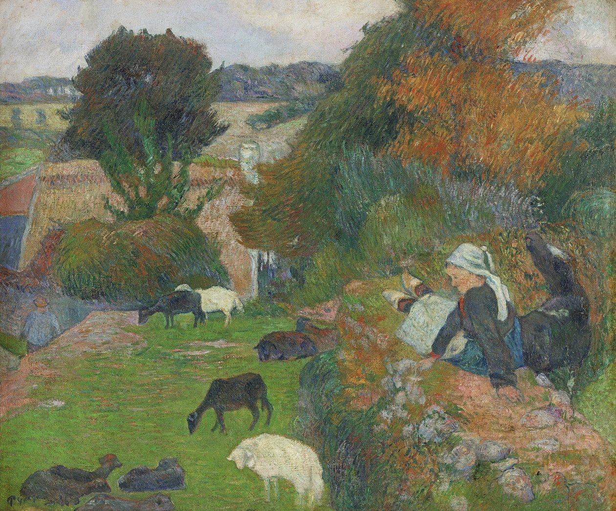 La pastorella bretone, 1886 da Paul Gauguin