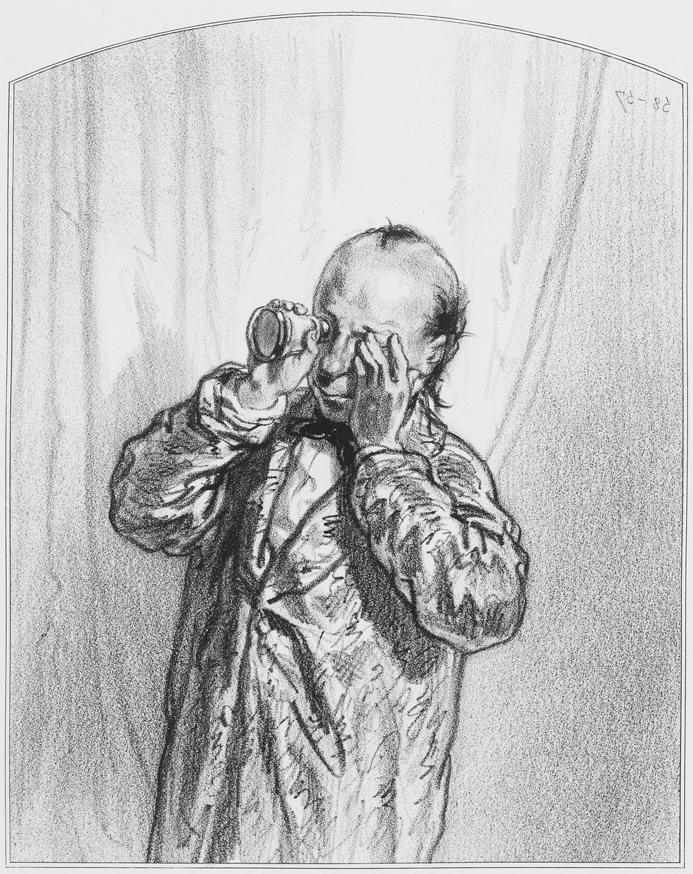 Les voisine, Tavola 9 da Les Toquades, 1858 da Paul Gavarni