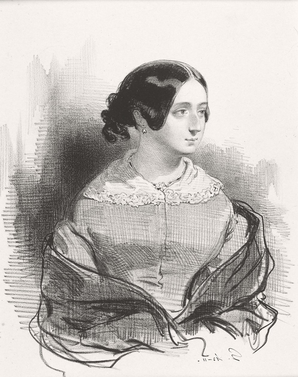 Mme. Montigny, 1842 da Paul Gavarni