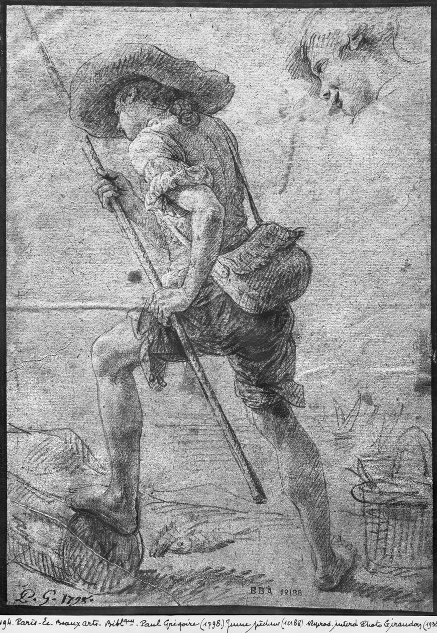 Giovane pescatore al mare da Paul Gregoire