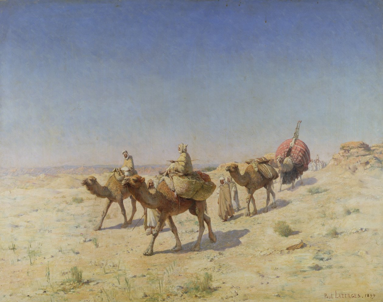 Un Treno di Cammelli, 1899 da Paul John Baptiste Lazerges