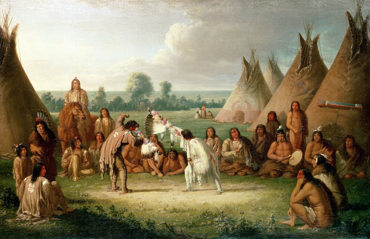 Danza del tubo della medicina nordamericana da Paul Kane