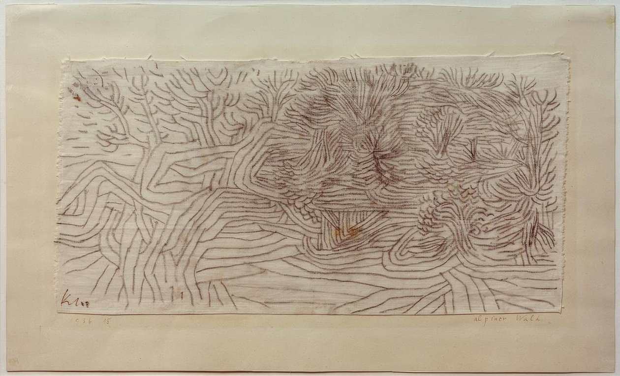 Foresta alpina da Paul Klee