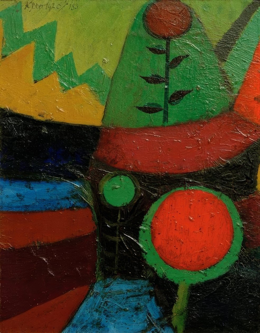 Tre fiori da Paul Klee