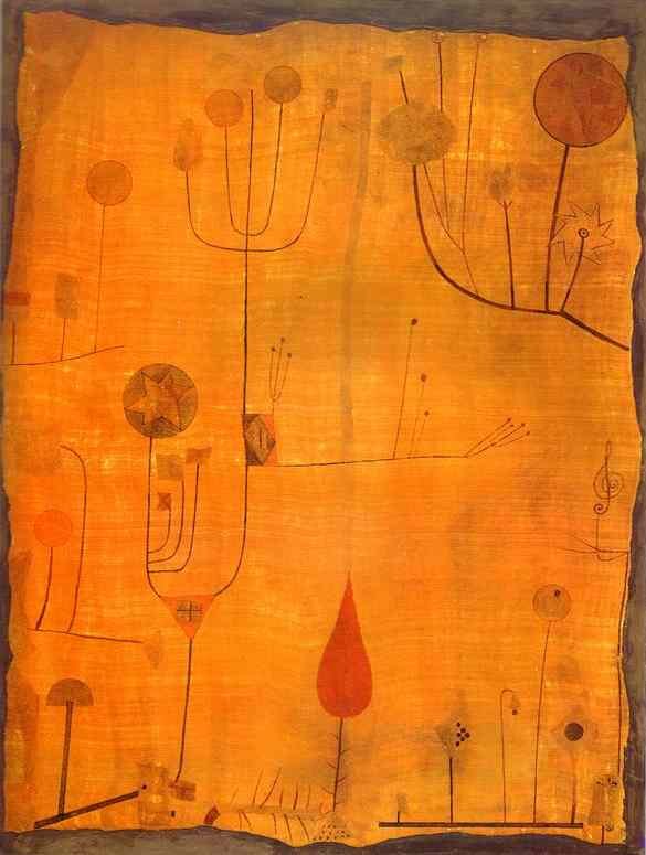 Frutti su rosso da Paul Klee