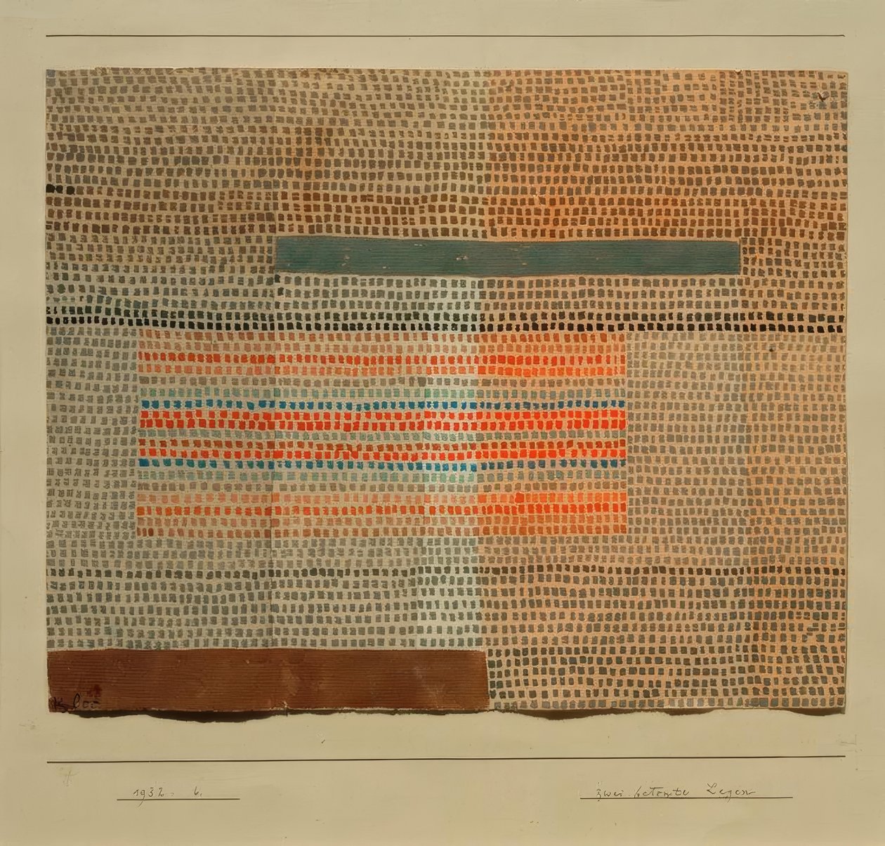 Due strati accentuati da Paul Klee