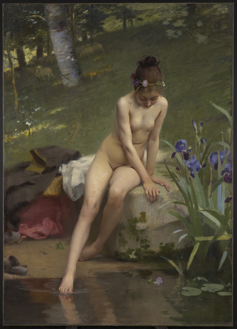 La piccola pastorella, 1892 da Paul Peel