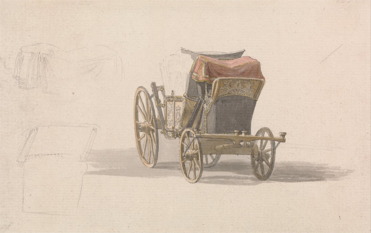 Una carrozza con stemma reale da Paul Sandby