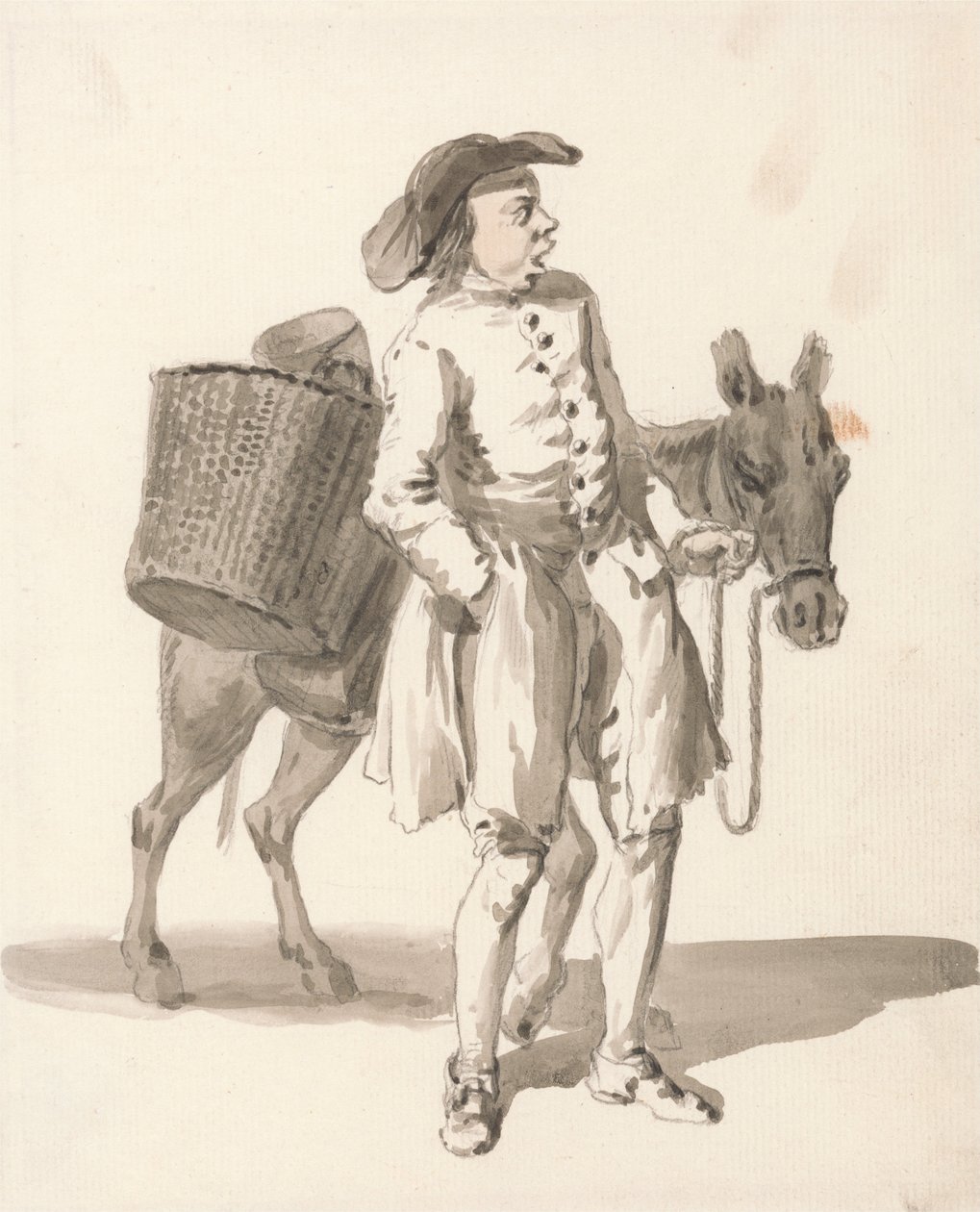 Grida di Londra - Ragazzo con un asino da Paul Sandby
