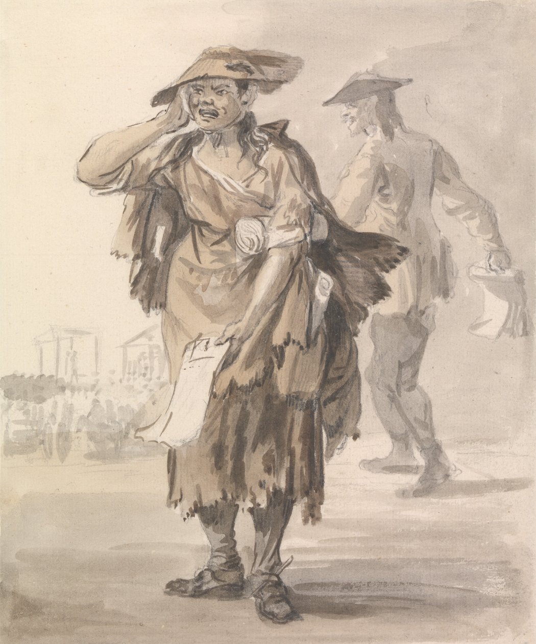 Grida di Londra - Ultimo discorso e confessione morente da Paul Sandby