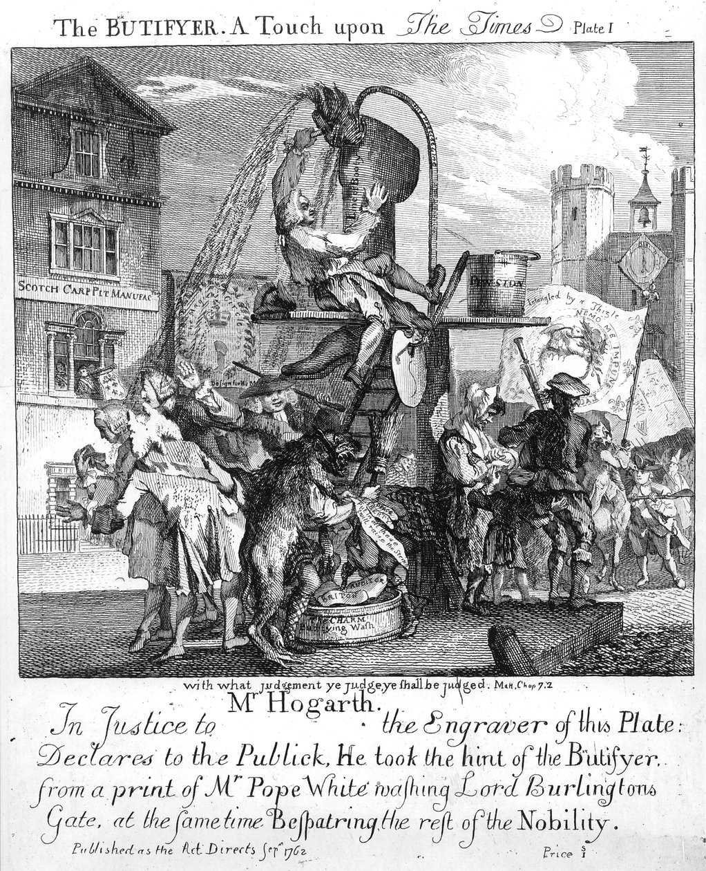 Il Butifyer, Un tocco sui tempi, 1762 da Paul Sandby