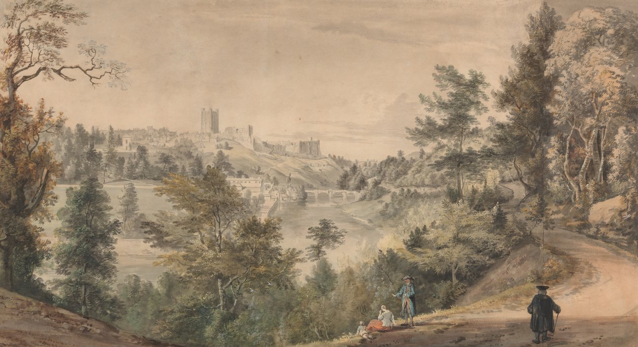 Veduta del castello di Richmond, Yorkshire da Paul Sandby