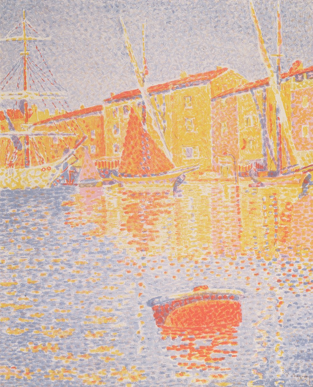Boa, Porto di St. Tropez, 1894 da Paul Signac