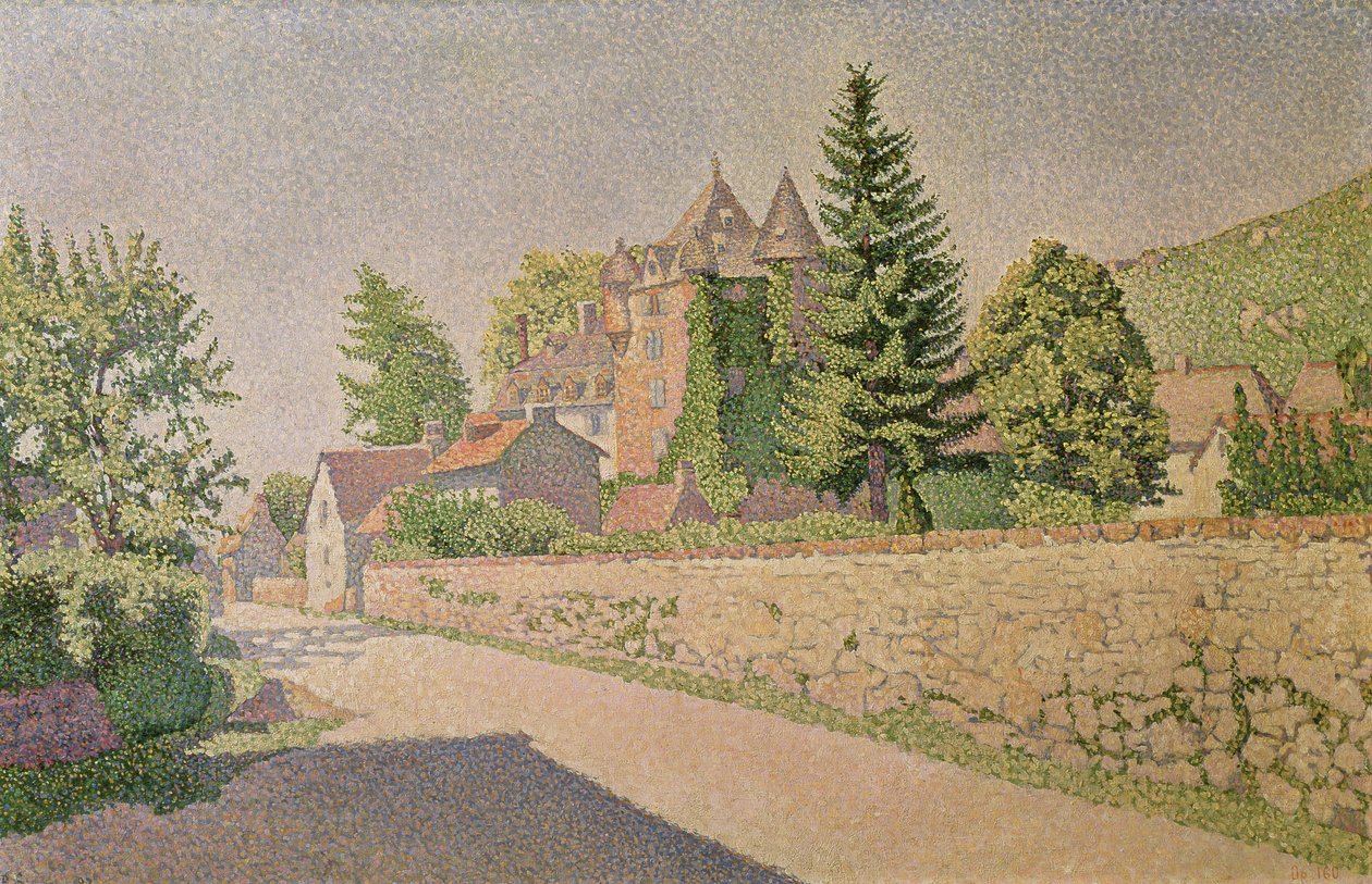Castello di Comblat, c.1887 da Paul Signac