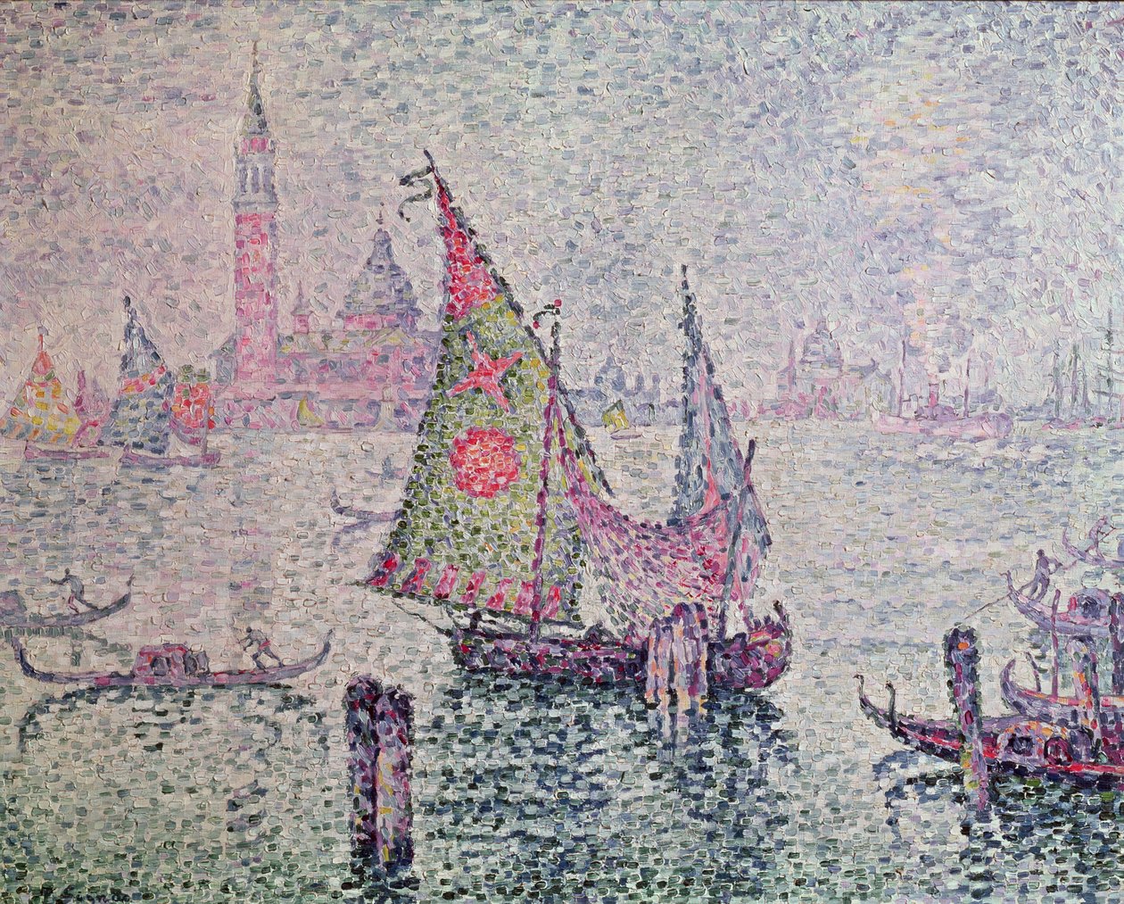 La vela verde, Venezia, 1904 da Paul Signac