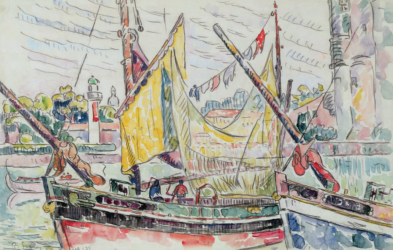Il porto di La Rochelle da Paul Signac