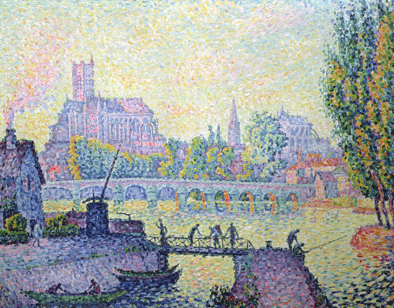Vista del Ponte di Auxerre da Paul Signac
